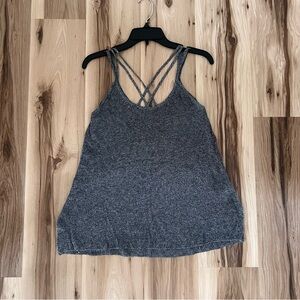 American Eagle Gray Knit Tank M